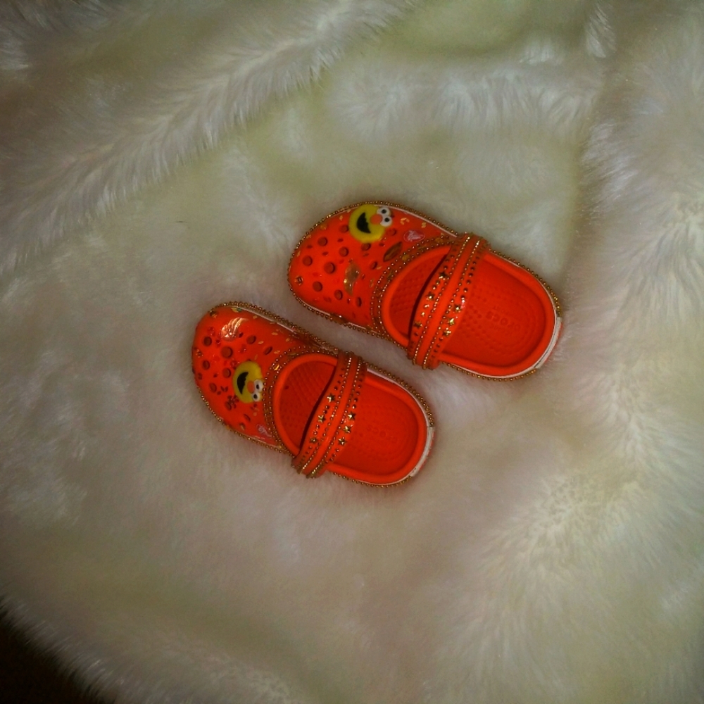 Orange Crocs